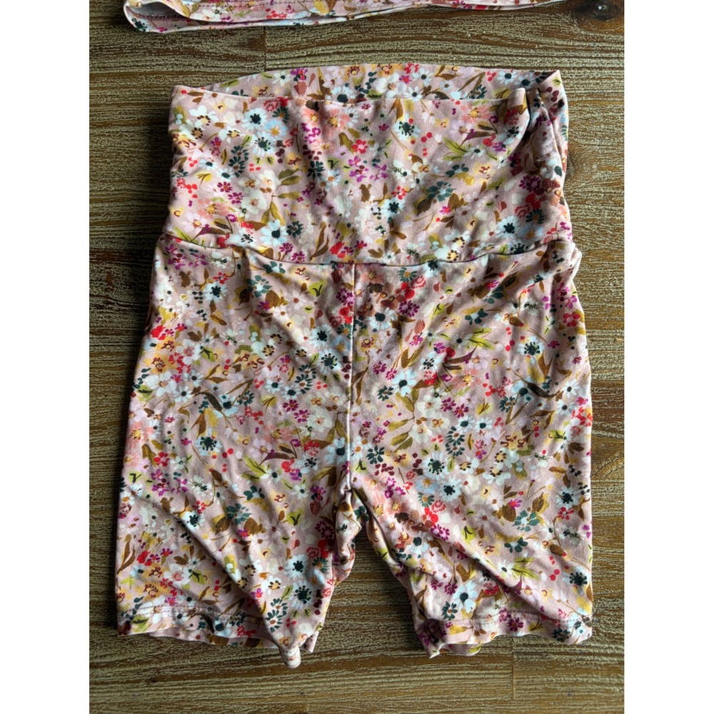 Lou Lou and Company Pink Floral Top and Shorts Set Kids 3T - Picture 3 of 8